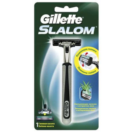 Бритвенный станок Gillette Slalom сменные кассеты, 1 шт.
