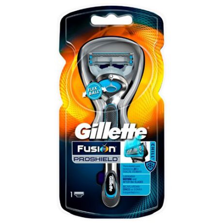 Бритвенный станок Gillette Fusion5 Proshield Chill сменные кассеты, 1 шт.