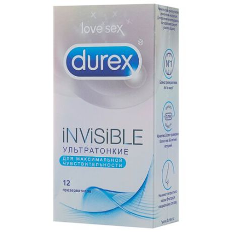 Презервативы Durex Invisible 12 шт.