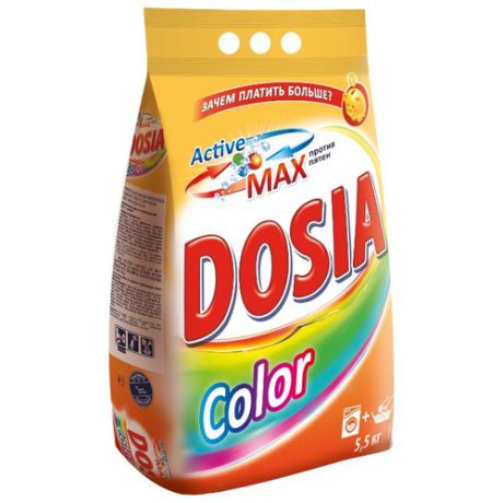 Стиральный порошок Dosia Color 5.5 кг пластиковый пакет