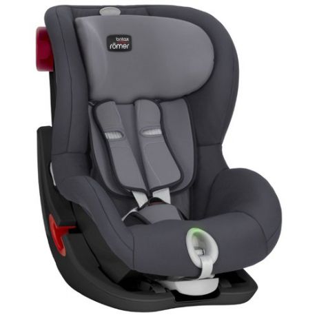 Автокресло группа 1 (9-18 кг) BRITAX ROMER King II LS, Storm Grey black series