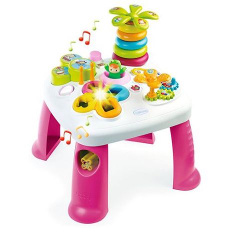 Интерактивная развивающая игрушка Smoby Развивающий игровой стол 211170 розовый