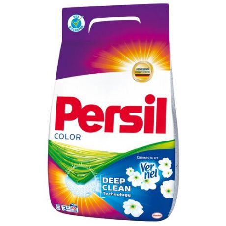 Стиральный порошок Persil Color Свежесть от Vernel 3 кг пластиковый пакет