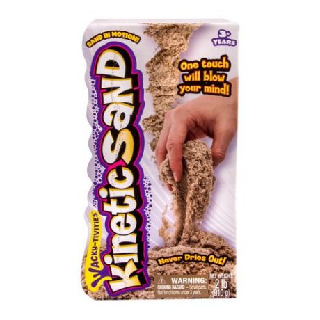 Кинетический песок Kinetic Sand Для лепки, коричневый, 0.91 кг, картонная пачка