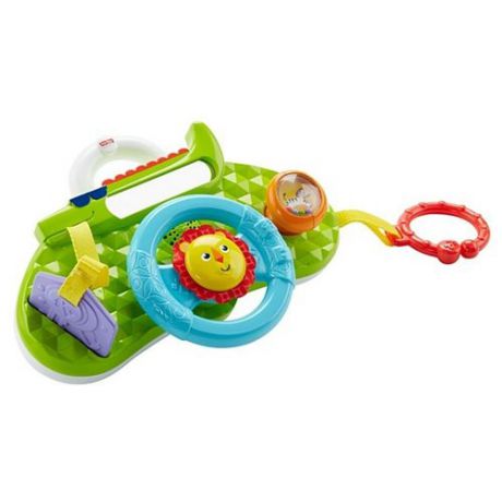 Интерактивная развивающая игрушка Fisher-Price Обучающий руль "Львенок" (DYW53) зеленый