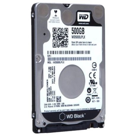 Жесткий диск Western Digital WD Black 500 GB (WD5000LPLX) black