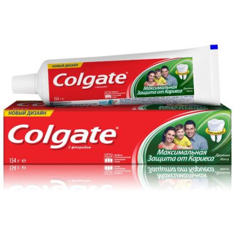 Зубная паста Colgate Максимальная защита от кариеса Двойная мята, 100 мл