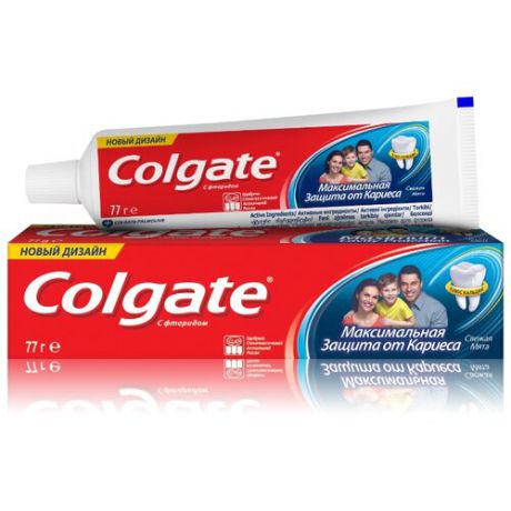 Зубная паста Colgate Максимальная защита от кариеса Свежая мята, 50 мл