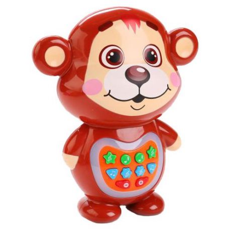 Интерактивная развивающая игрушка Умка Медвежонок-сказочник (TT621-2-R) коричневый