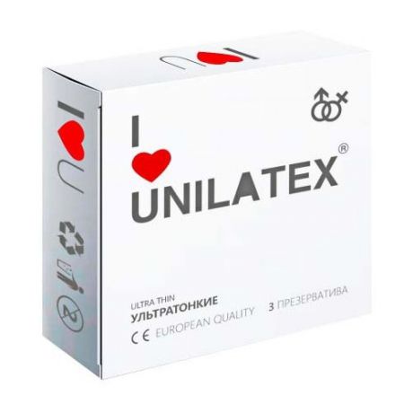 Презервативы Unilatex Ultra Thin 3 шт.