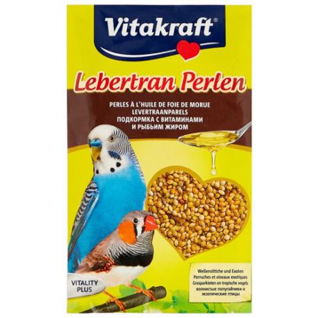 Добавка в корм Vitakraft для волнистых попугаев с витаминами и рыбьим жиром 20 г