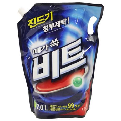 Жидкость для стирки CJ Lion Beat (Корея) 2 л дой-пак