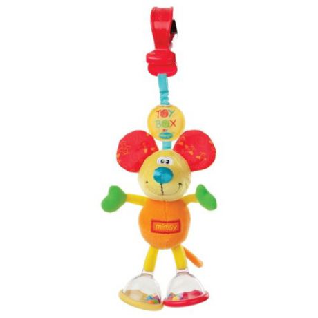 Подвесная игрушка Playgro Мышка Шатун - болтун (0101141) голубой/красный/зеленый/желтый