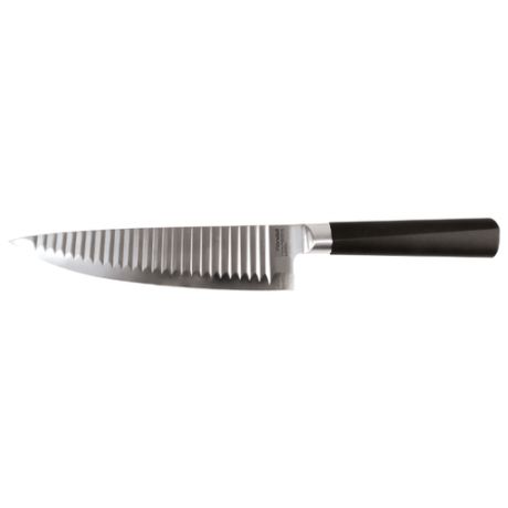 Rondell Нож поварской Flamberg 20 см черный / серебристый