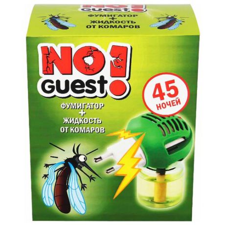 Фумигатор + жидкость NoGuest! от комаров 30 мл 45 ночей