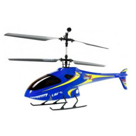 Вертолет Hubsan Lama V4 (3000J) 40 см синий/желтый
