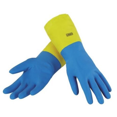 Перчатки Leifheit хозяйственные Ultra Strong, 1 пара, размер M, цвет голубой/желтый