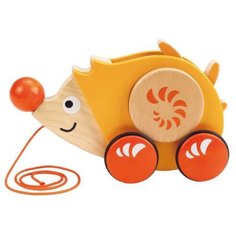 Каталка-игрушка Hape Walk-A-Long Hedhedog (E0350) желтый/оранжевый