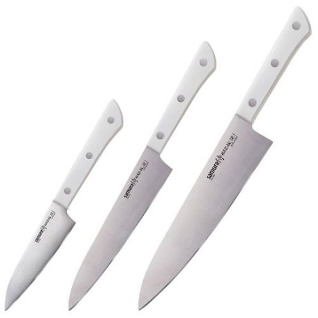 Набор Samura Harakiri 3 ножа SHR-0220 белый
