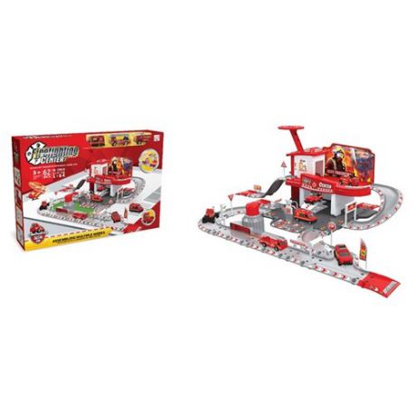 Shantou Gepai Игровой набор Пожарная станция TH8549 красный/белый/серый