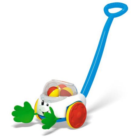 Каталка-игрушка Stellar Ладошки (01381) со звуковыми эффектами белый/голубой/зеленый