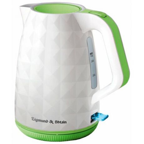 Чайник Zigmund & Shtain KE-619, белый/зеленый