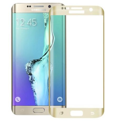 Защитное стекло CaseGuru для Samsung Galaxy S6 Edge+ gold
