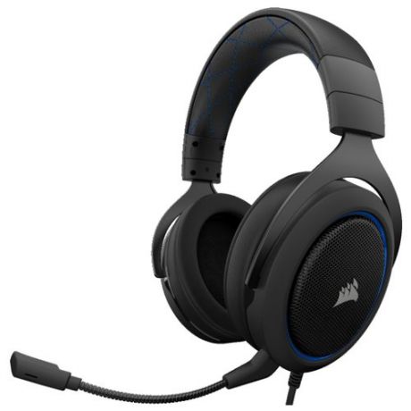 Компьютерная гарнитура Corsair HS50 Stereo Gaming Headset blue