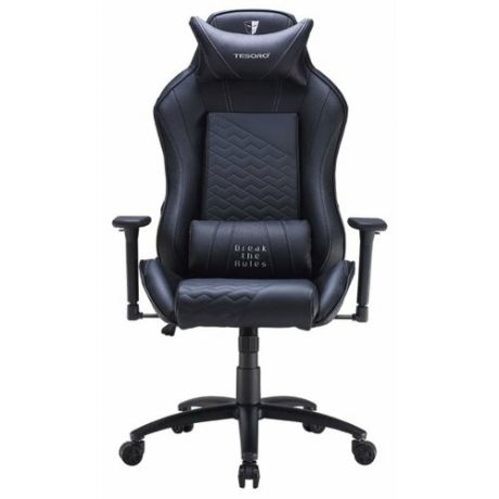 Компьютерное кресло TESORO Zone Balance игровое, обивка: искусственная кожа, цвет: черный
