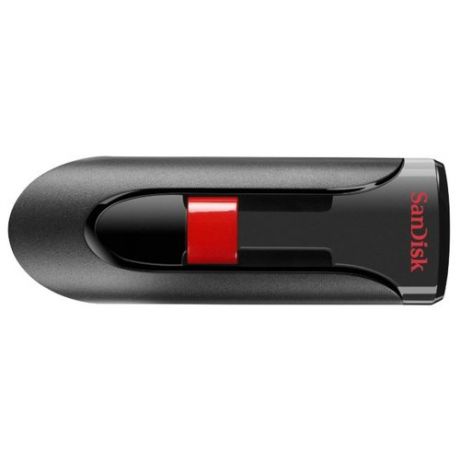 Флешка SanDisk Cruzer Glide 16GB черный/красный