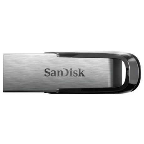 Флешка SanDisk Ultra Flair USB 3.0 128GB дымчатый серебристый/черный