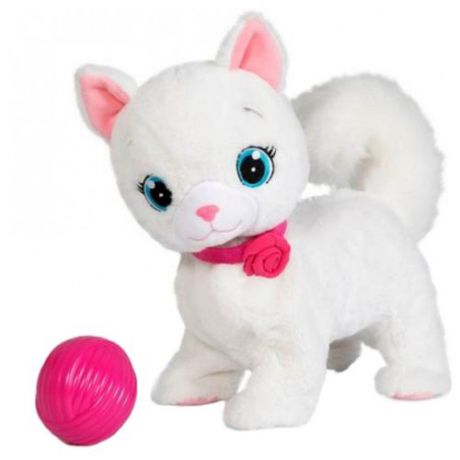 Интерактивная мягкая игрушка IMC Toys Кошка Бьянка с клубком белый