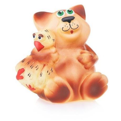 Игрушка для ванной Кудесники Кот и гусь (СИ-168) оранжевый