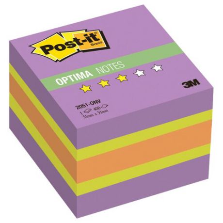 Post-it Блок-кубик Optima, 51х51 мм, 400 штук (2051) зима