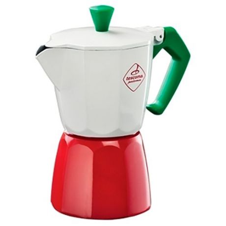 Кофеварка Tescoma Paloma на 3 чашки белый/красный/зеленый