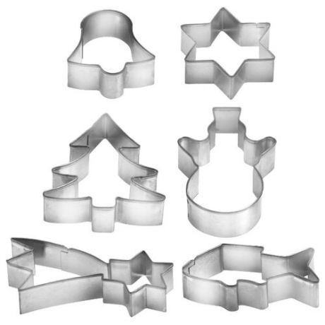 Форма для печенья стальная Tescoma 631382, 6 шт. стальной
