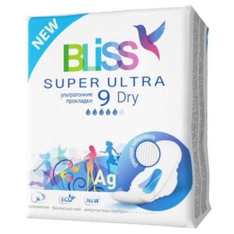 Bliss прокладки Super Ultra Dry 9 шт.