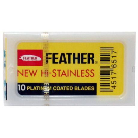 Лезвия для T-образного станка Feather New Hi-Stainless , 10 шт.