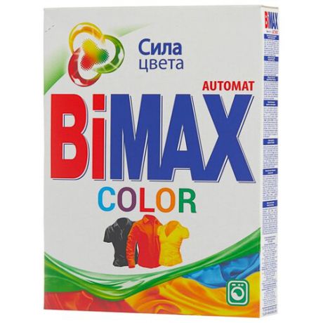 Стиральный порошок Bimax 100 цветов Color Compact (автомат) 0.4 кг картонная пачка