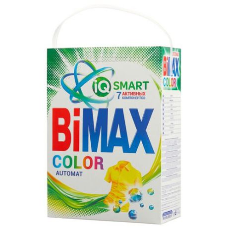Стиральный порошок Bimax 100 цветов Color Compact (автомат) 4 кг картонная пачка