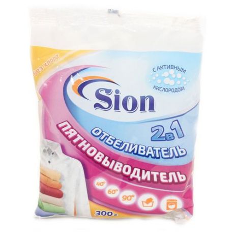 Sion Отбеливатель-пятновыводитель 2 в 1 300 г пакет