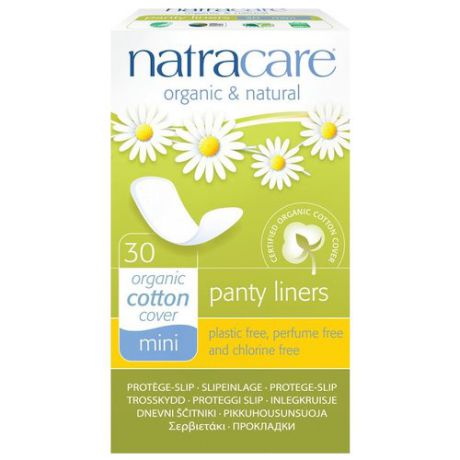 Natracare прокладки ежедневные Дышащие Mini 30 шт.