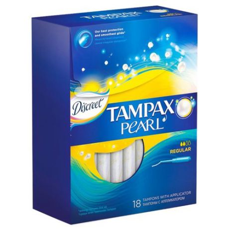 TAMPAX тампоны Pearl Regular 18 шт.