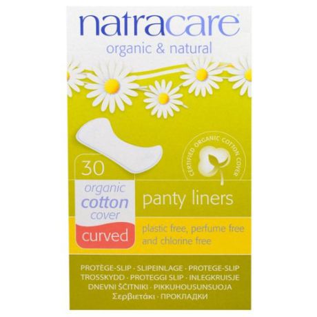 Natracare прокладки ежедневные Curved daily 30 шт.
