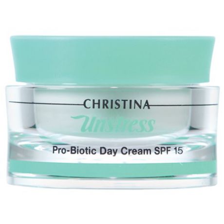 Christina Unstress Probiotic Day Cream SPF 15 Дневной крем для лица с пробиотическим действием SPF 15, 50 мл