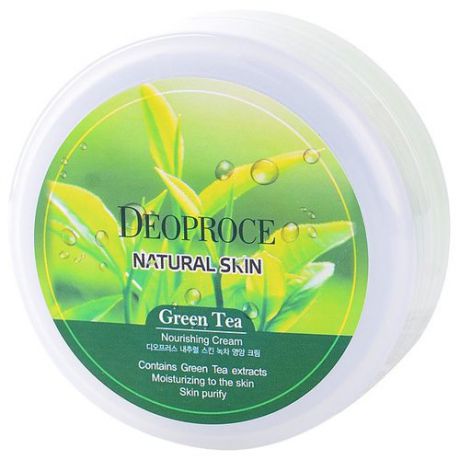 Крем для тела Deoproce Natural Skin Green Tea Nourishing Cream, 100 г