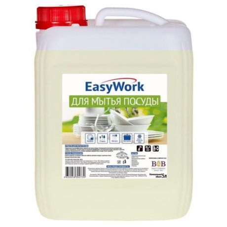 EasyWork Средство для мытья посуды Цитрус 5 л сменный блок
