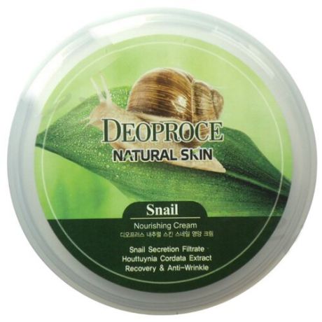 Крем для тела Deoproce Natural Skin Snail Nourishing Cream, банка, 100 г