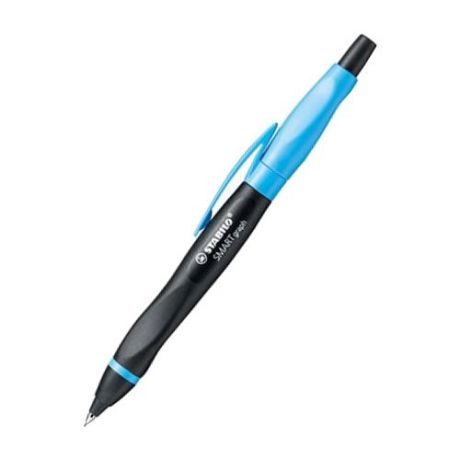 STABILO Механический карандаш Smartgraph со сменными грифелями HB, 0.7 мм, 3 шт. черный/голубой