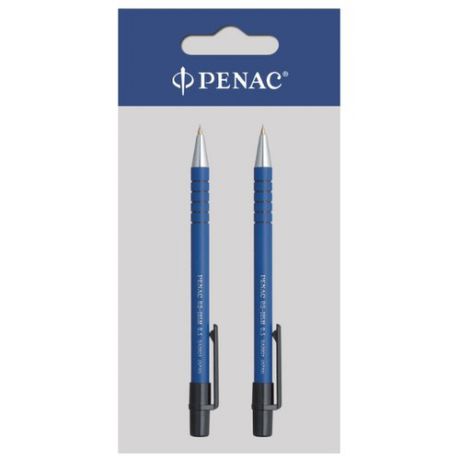 Penac Механический карандаш RB-085M HВ, 0.5 мм, 2 шт. синий